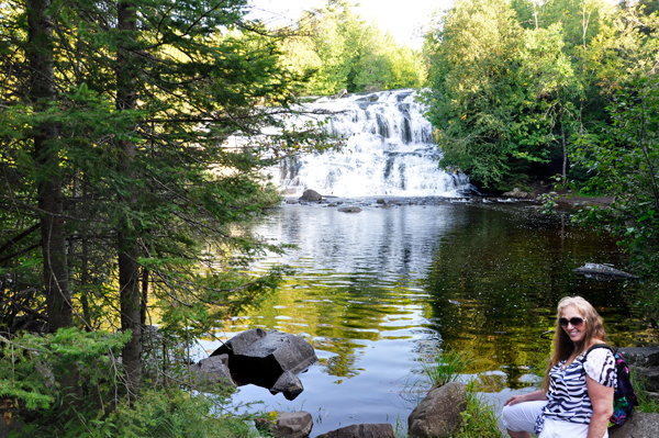 Karen Duquette at Bond Falls